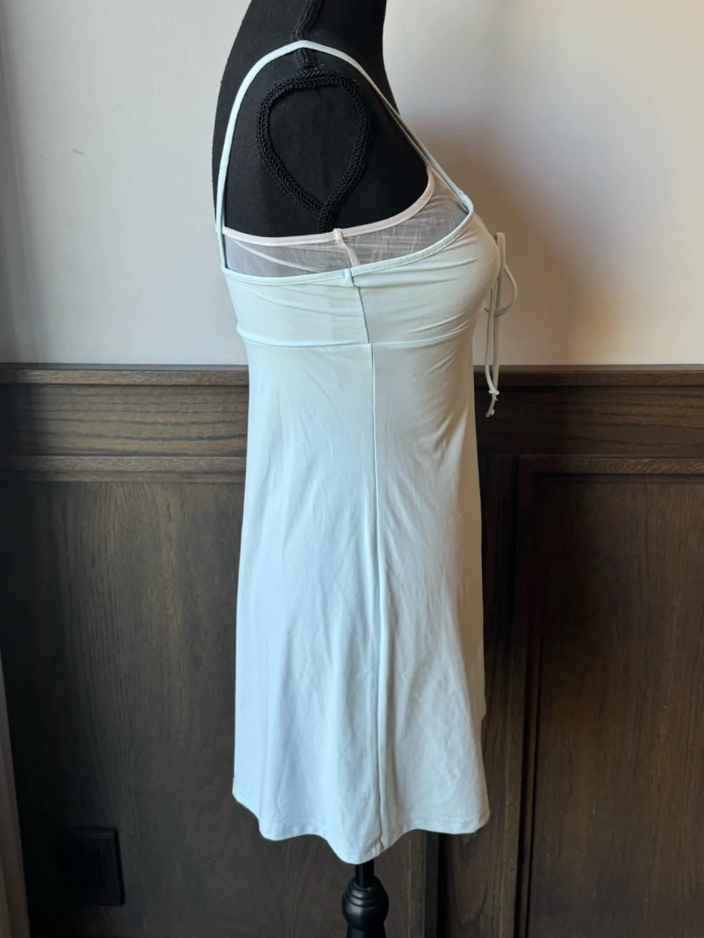 wild fable Pale Blue Tie-Front Slip Dress - Picture 3 of 7